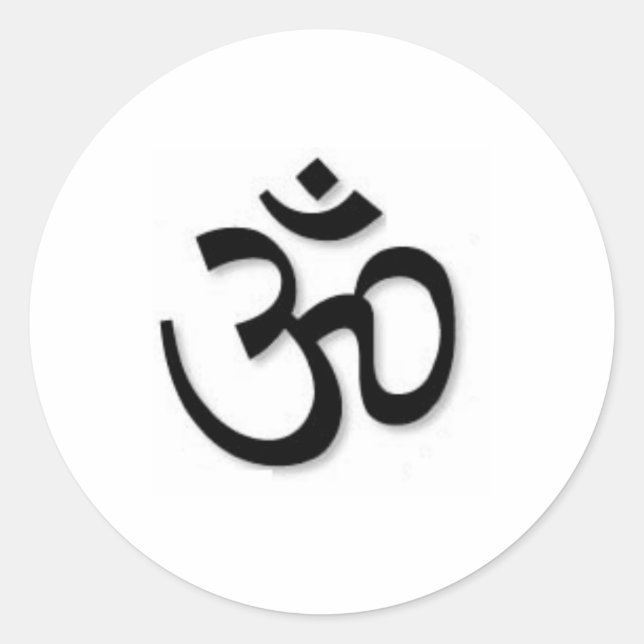 REDONDA PEGATINA OM (Anverso)