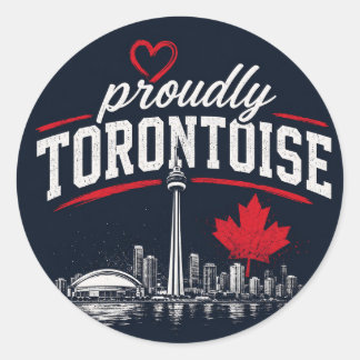 Redonda Pegatina Orgullosamente Torontoise Toronto Pride