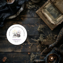 Pegatina para Baby Shower del Fantasmita de Hallow