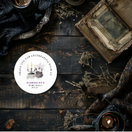 Redonda Pegatina para Baby Shower del Fantasmita de Hallow