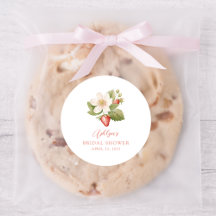 Pegatina para Despedida de Soltera de Fresa Roja D