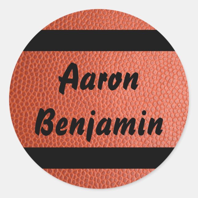 Redonda Pegatina para la colección de baloncesto Hoops (Anverso)