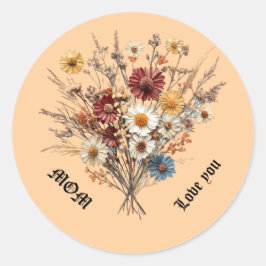 Redonda Pegatina para mamá