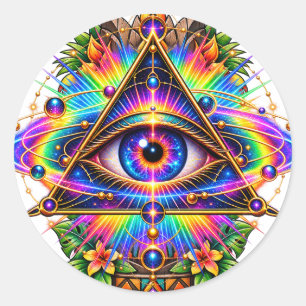 Redonda Pegatina para ojos de órbita prismática