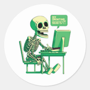 Redonda Pegatina para programadores y desarrolladores