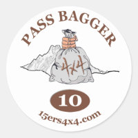 Pegatina Pass Bagger 10
