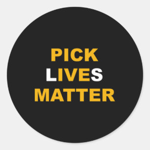 Redonda Pegatina Pegatina de Pick Lives
