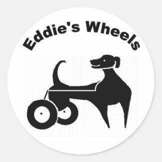 Redonda Pegatina pequeño de las ruedas de Eddie