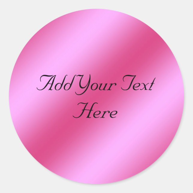 Redonda Pegatina personalizable de aceite metálico de Faux (Anverso)