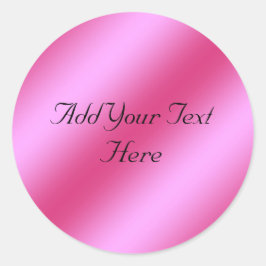 Redonda Pegatina personalizable de aceite metálico de Faux