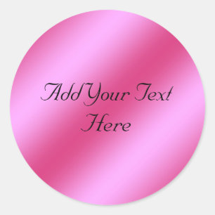 Redonda Pegatina personalizable de aceite metálico de Faux