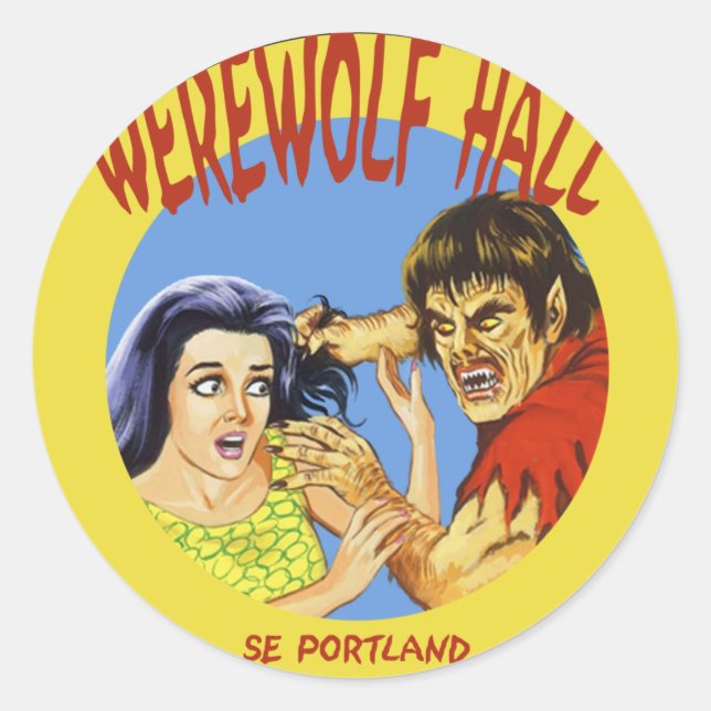 Redonda Pegatina personalizado (Anverso)