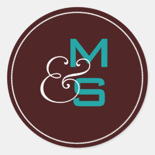 Redonda Pegatina personalizado