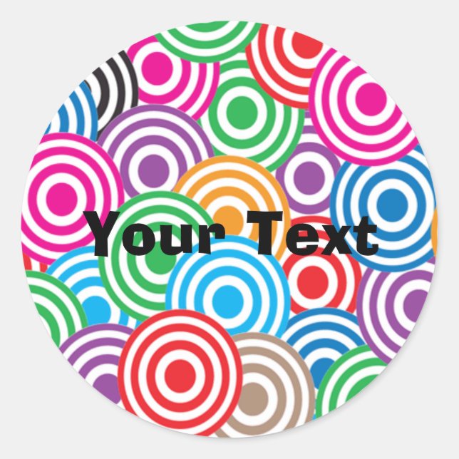 Redonda Pegatina personalizado (Anverso)