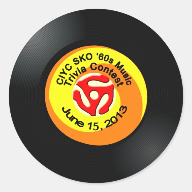 Redonda Pegatina personalizado 10 (Anverso)