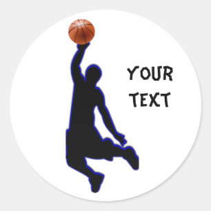Redonda Pegatina personalizado de SlamDunk