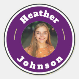 Redonda Pegatina - Personalizado Personalizado (añadir nom