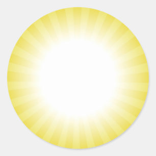 Redonda Pegatina Personalizado Sunny