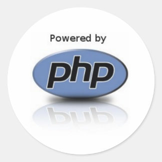 Redonda Pegatina PHP