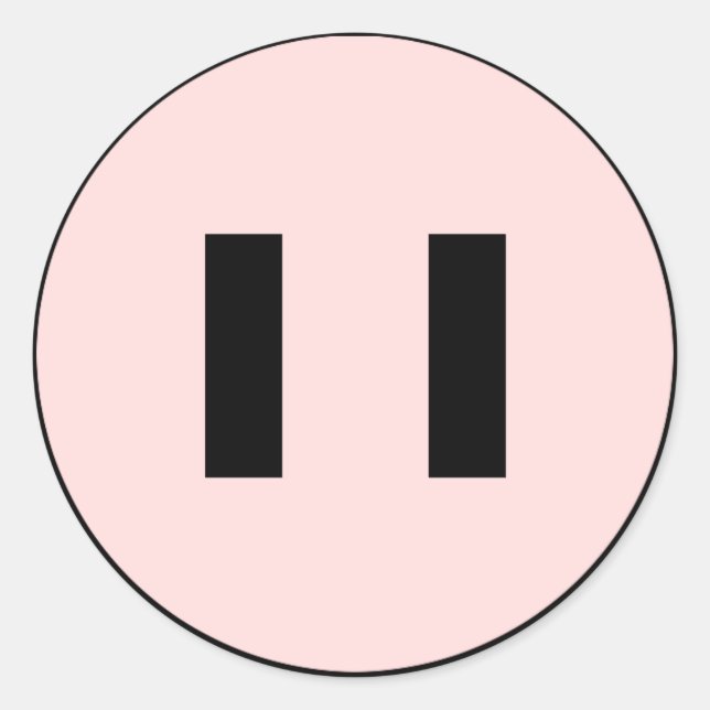 Redonda Pegatina Pigface (Anverso)