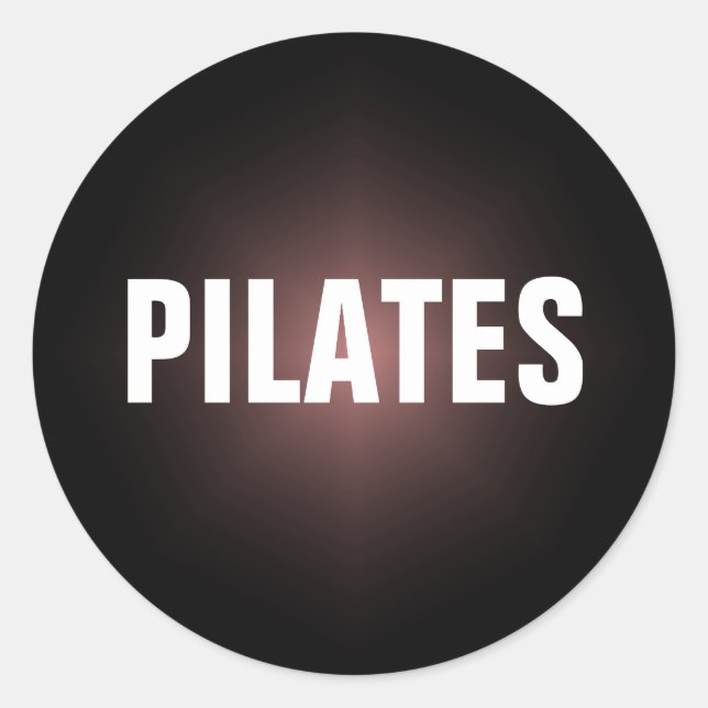 REDONDA PEGATINA PILATES (Anverso)