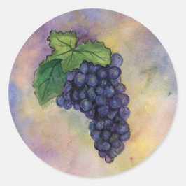 Redonda Pegatina Pinot Noir Wine Grapes