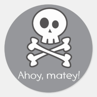 Redonda Pegatina pirata