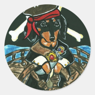 Redonda Pegatina pirata