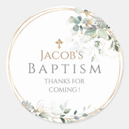 Redonda Pegatina Plaza Eucalyptus Square