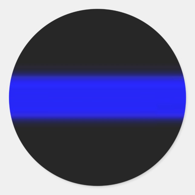 Redonda pegatina policial (Anverso)