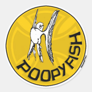 Redonda pegatina poopy de la ventana