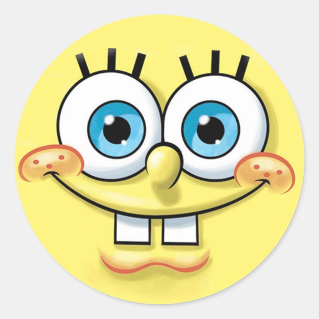 Redonda pegatina pop espontánea (Anverso)