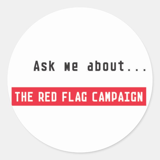 Redonda Pegatina Pregúntame (Anverso)