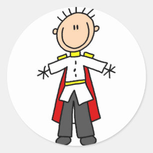 Redonda Pegatina Príncipe Real