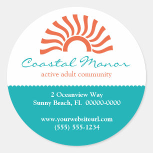 Redonda Pegatina promocional de Rising Sun