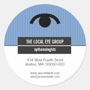 Redonda Pegatina promocional óptico iconográfico