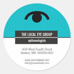 Redonda Pegatina promocional óptico iconográfico