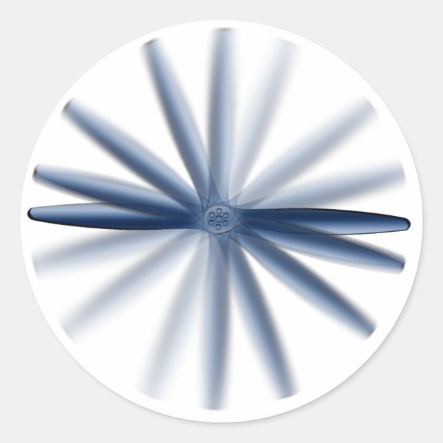 Redonda pegatina "Prop. Spin" (Anverso)