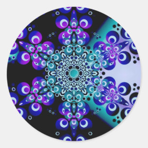 Redonda Pegatina Psypatternica