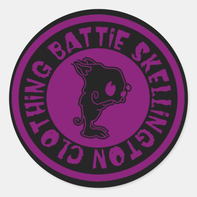 Redonda Pegatina Rat (Anverso)