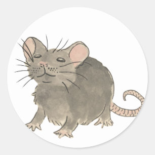Redonda Pegatina Rat