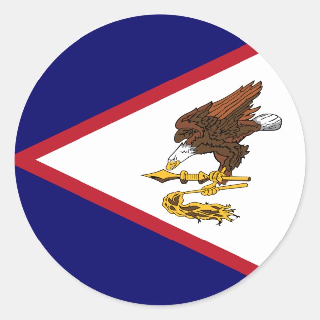 Redonda Pegatina rectangular de la bandera patriótica de S (Anverso)