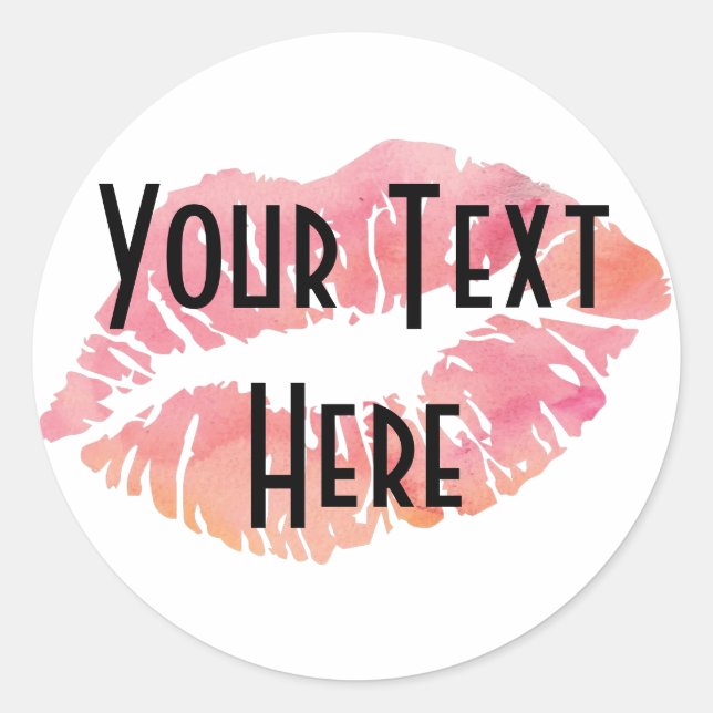 Redonda Pegatina redondeado clásico, brillante, pequeño, 1 (Anverso)