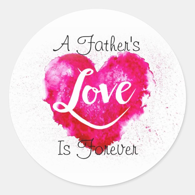 Redonda Pegatina redondeado clásico de papá (Anverso)