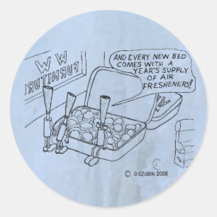 Redonda Pegatina redondeado clásico Mint Bed