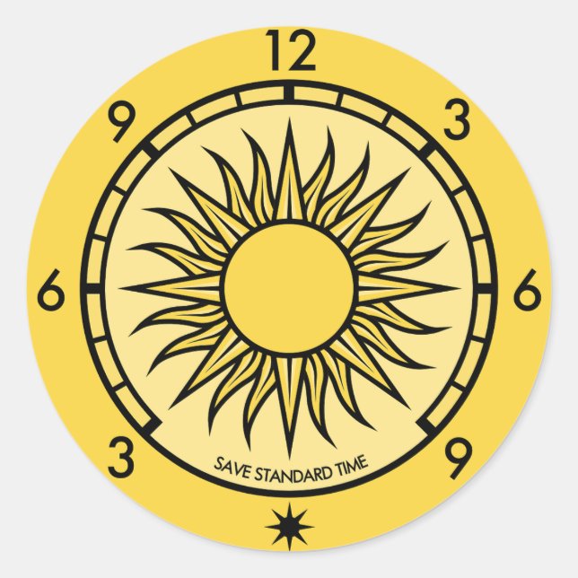 Redonda PEGATINA redondeado con logotipo SST con texto (Anverso)