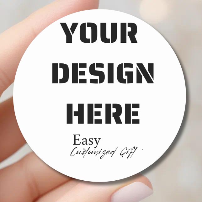 Redonda pegatina redondeado de 3" (Subido por el creador)