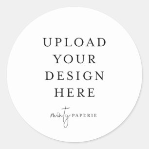 Redonda pegatina redondeado de 3"