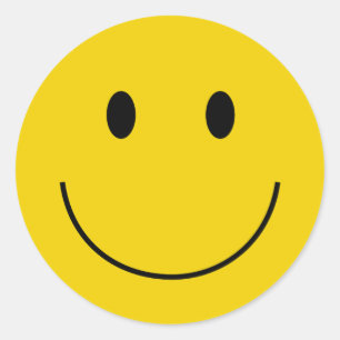 Redonda Pegatina redondeado Face Classic