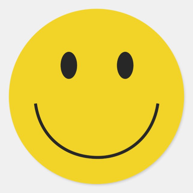 Redonda Pegatina redondeado Face Classic (Anverso)